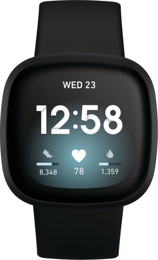 Fitbit Versa 3 Zwart