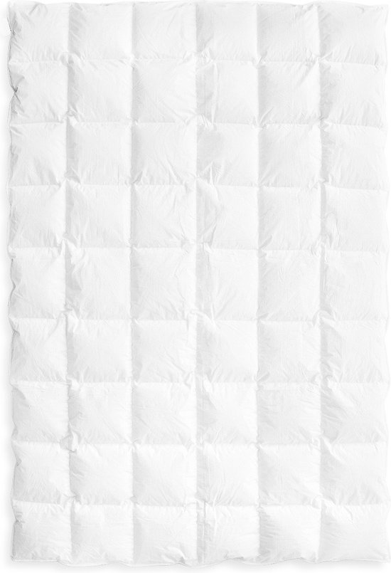 Ganzendons Dekbed 200x200cm – Dolomiti Premium WINTER Dons Dekbed 2400g Vulling – 100% Katoenen Tijk Wit - Satijnen Bies –...