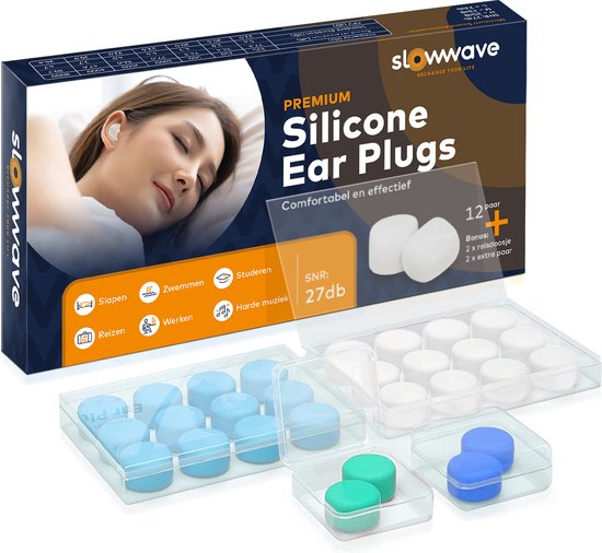 Slowwave Premium Siliconen oordopjes