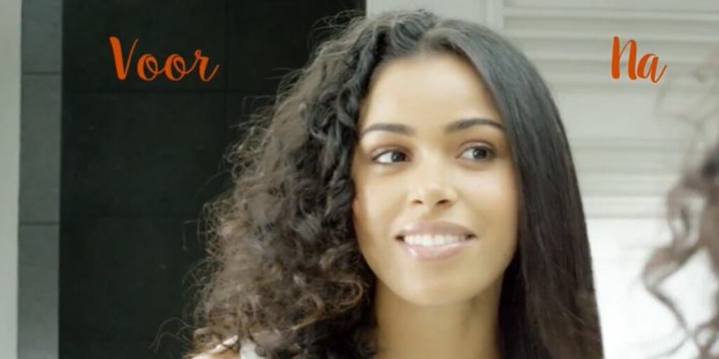 BaByliss Steam Pure Stoomstijltang ST495E voor en na het stijlen